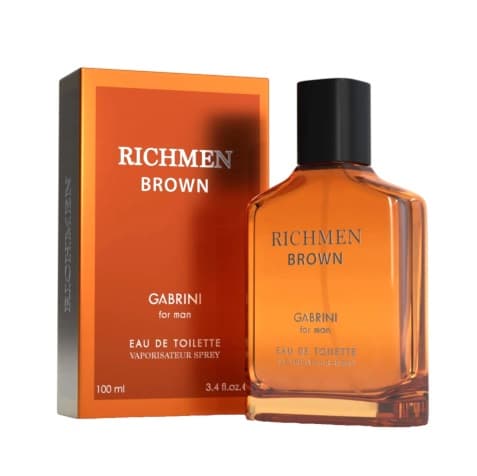 ادکلن مردانه گابرینی مدل RICHMEN BROWN حجم 100 میلیلیتر — تصویر ۳