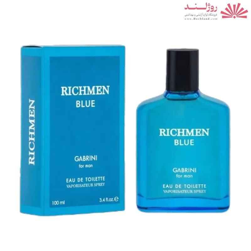ادکلن مردانه گابرینی مدل RICHMEN BLUE حجم 100 میلی‌لیتر — تصویر ۲