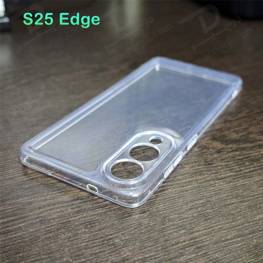 قاب ژله‌ای شفاف فول کاور Samsung Galaxy S25 Edge — تصویر ۷