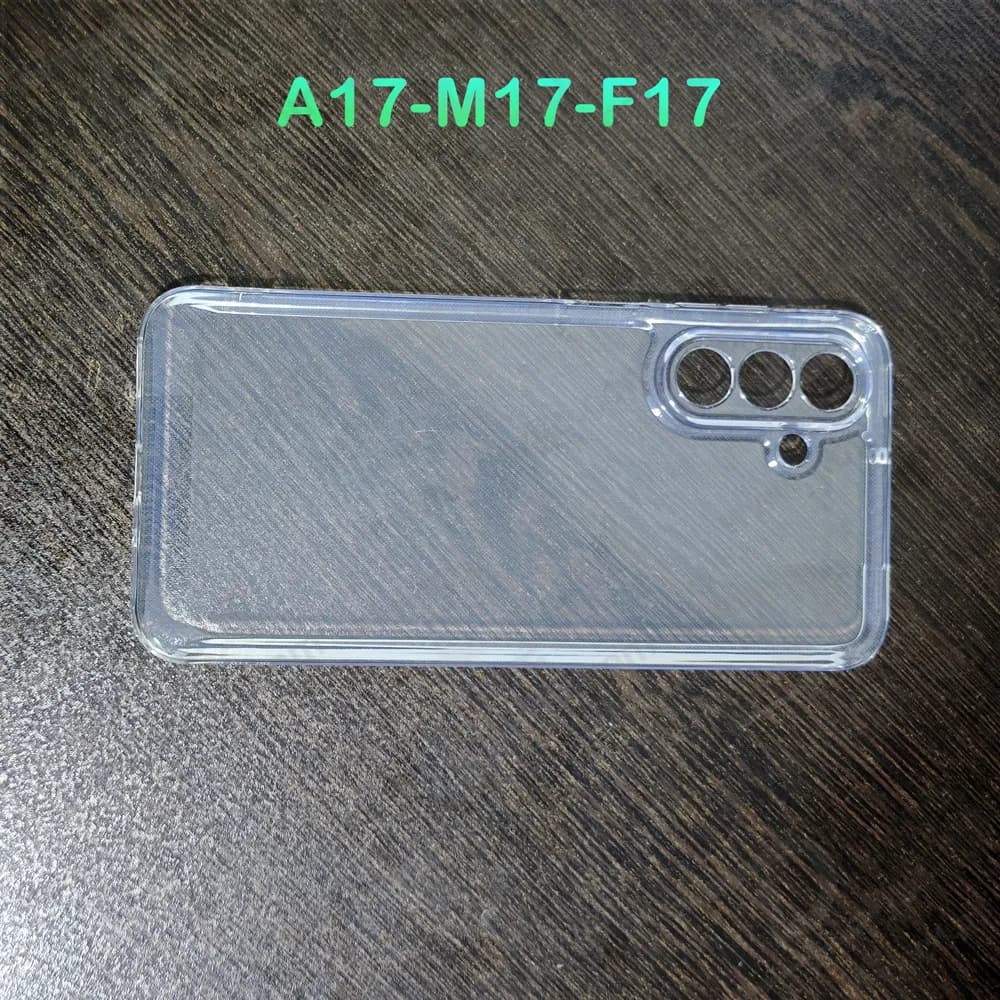 قاب ژله‌ای شفاف فول کاور Samsung Galaxy M17 — تصویر ۴