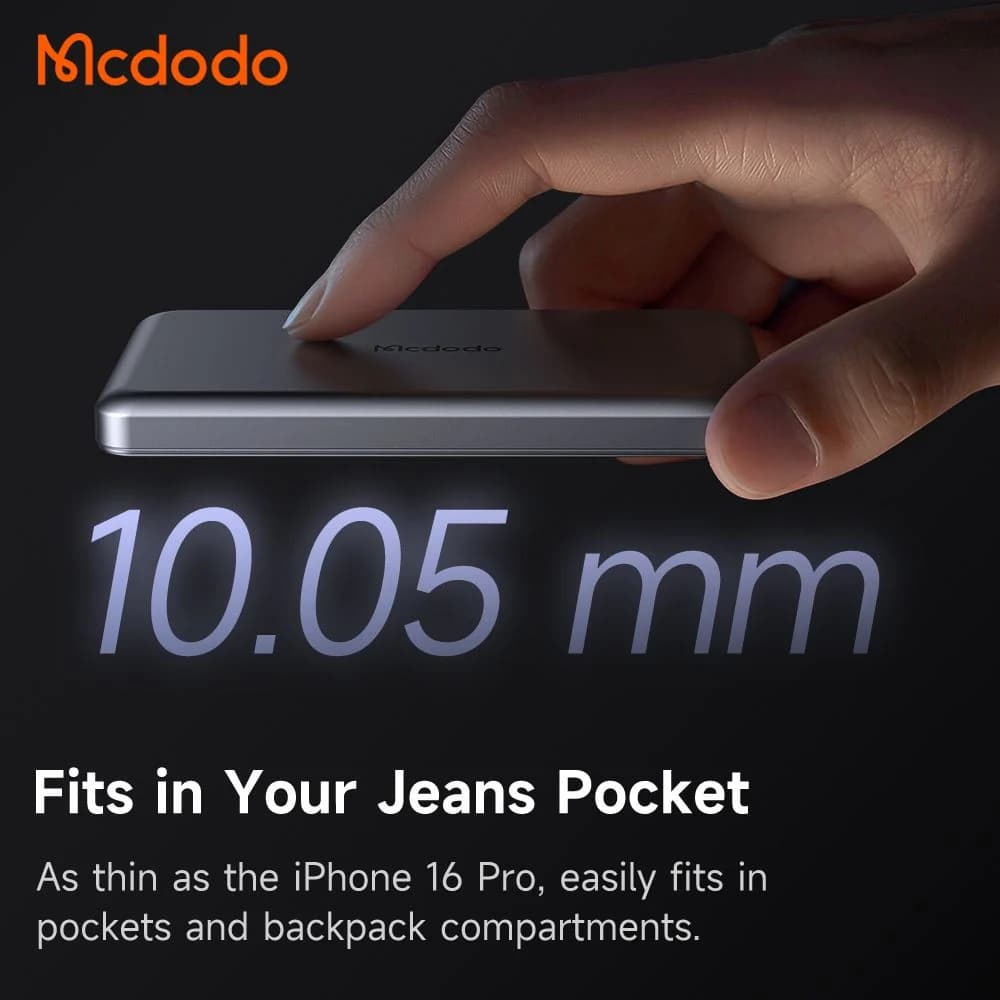پاوربانک 5 هزار 20 وات وایرلس مگ سیف بهمراه کابل شارژ برند مک دودو مدل Mcdodo MC-4641 — تصویر ۷