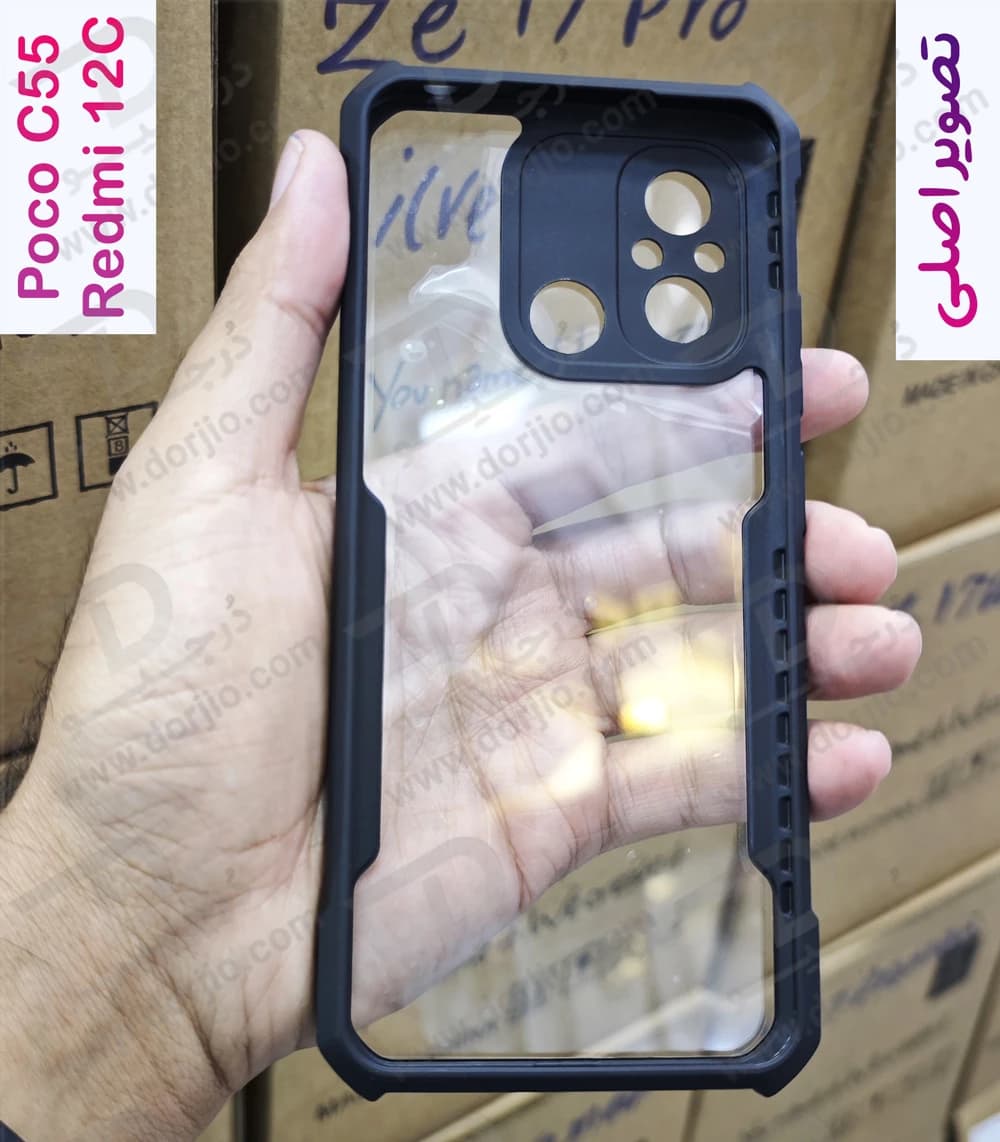 کریستال شیلد شفاف Xiaomi Poco C55 مارک XUNDD سری Beatle — تصویر ۱۱