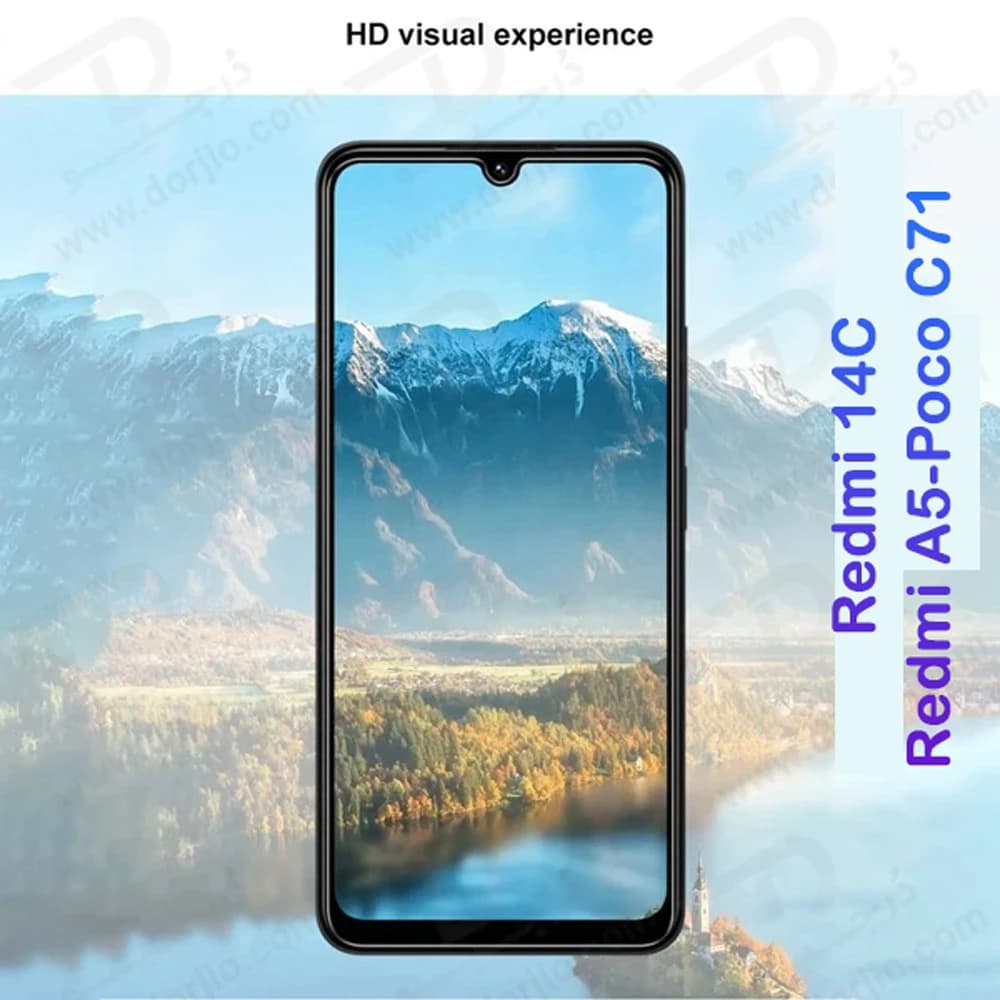 گلس شیشه‎ای شفاف Xiaomi Poco C71 — تصویر ۸