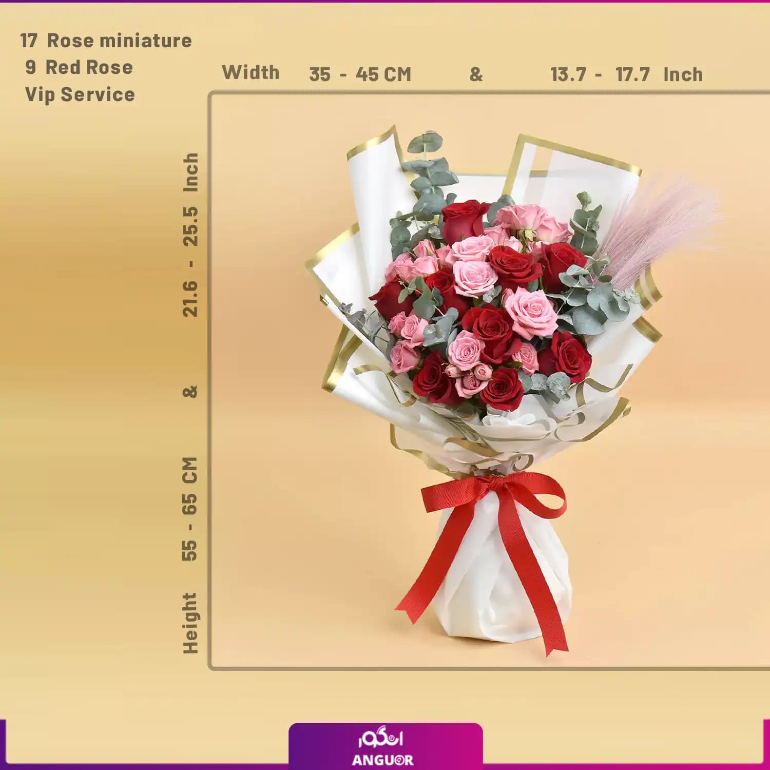 Timeless Romance: Red & Pink Rose Symphony — تصویر ۴