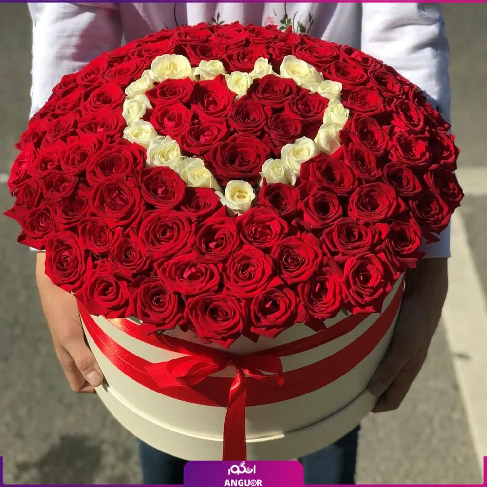 باکس گل رز قرمز یوشا — تصویر ۲