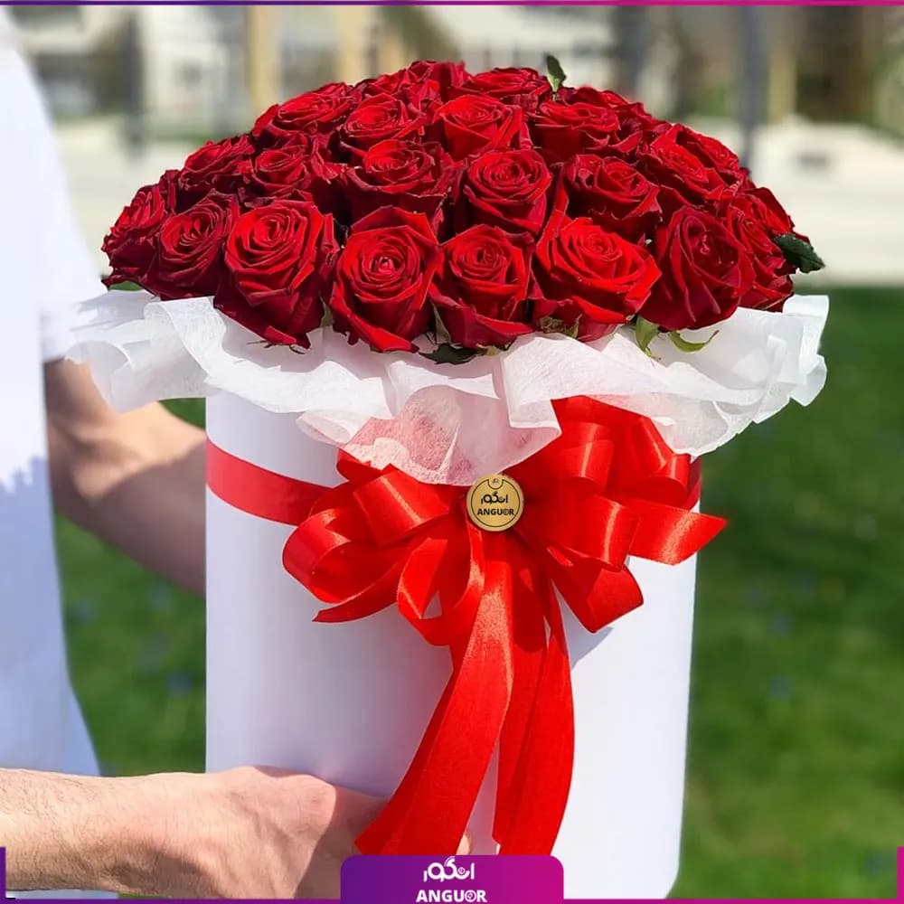 باکس گل رز 51 شاخه — تصویر ۵