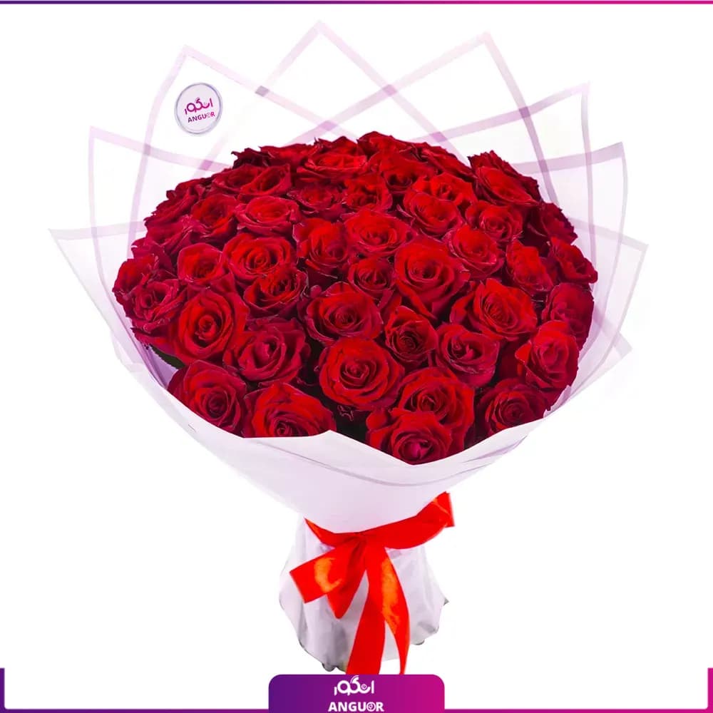 دسته گل رز قرمز 51 شاخه خاص