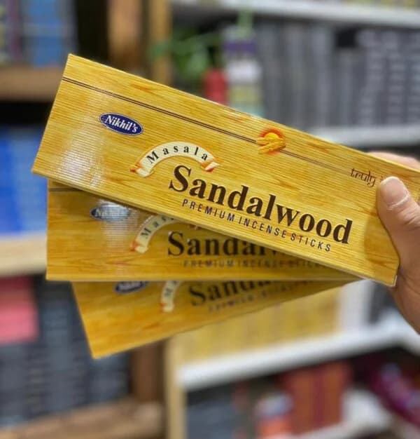 عود خوشبو کننده نخیل Nikhil’s مدل دست ساز صندل وود (چوب صندل) Sandal Wood — تصویر ۵