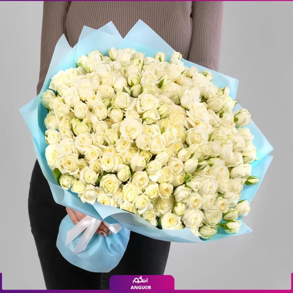 دسته گل رز مینیاتوری و رز