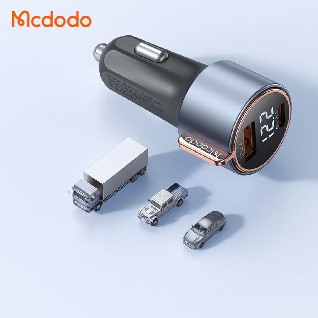 شارژر فندکی 2 پورت 75 وات مک دودو مدل Mcdodo CC-369 — تصویر ۷