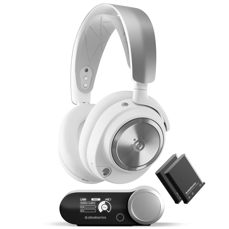 هدست SteelSeries Arctis Nova Pro وایرلس سفید (کارکرده)