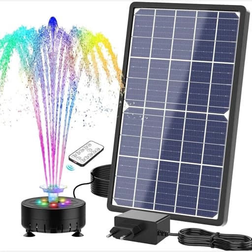 فواره ابنمای LED خورشیدی و برق مستقیم پنل بزرگ اورجینال امازون المان (ارسال رایگان⭐