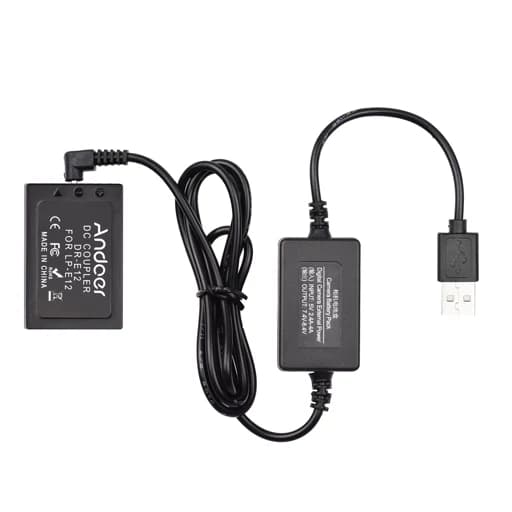 باتری برق مستقیم دوربین کانن خروجی USB اورجینال امازون المان — تصویر ۸