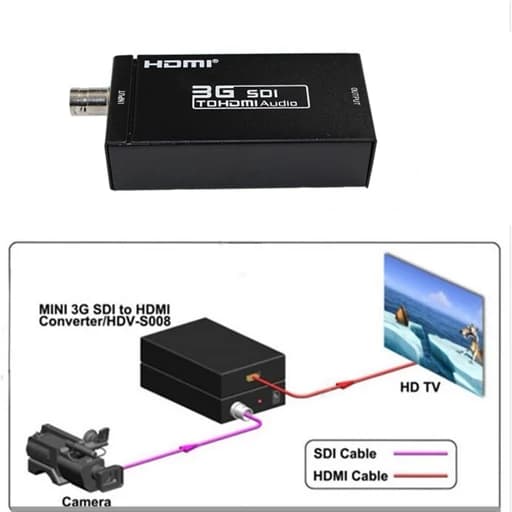 مبدل تصویر SDi 3G ب hdmi کیفیت 1080 اورجینال امازون المان — تصویر ۳