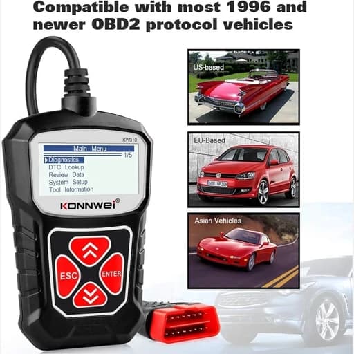 دیاگ خودرو برندKONNWEI KW310 Obd2 اورجینال امازون المان