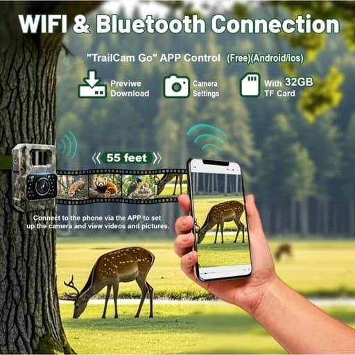دوربین حیاط وحش وایفای .بلوتوثMAXDONE، کیفیت48 مگاپیکسلی اورجینال امازون المان — تصویر ۶