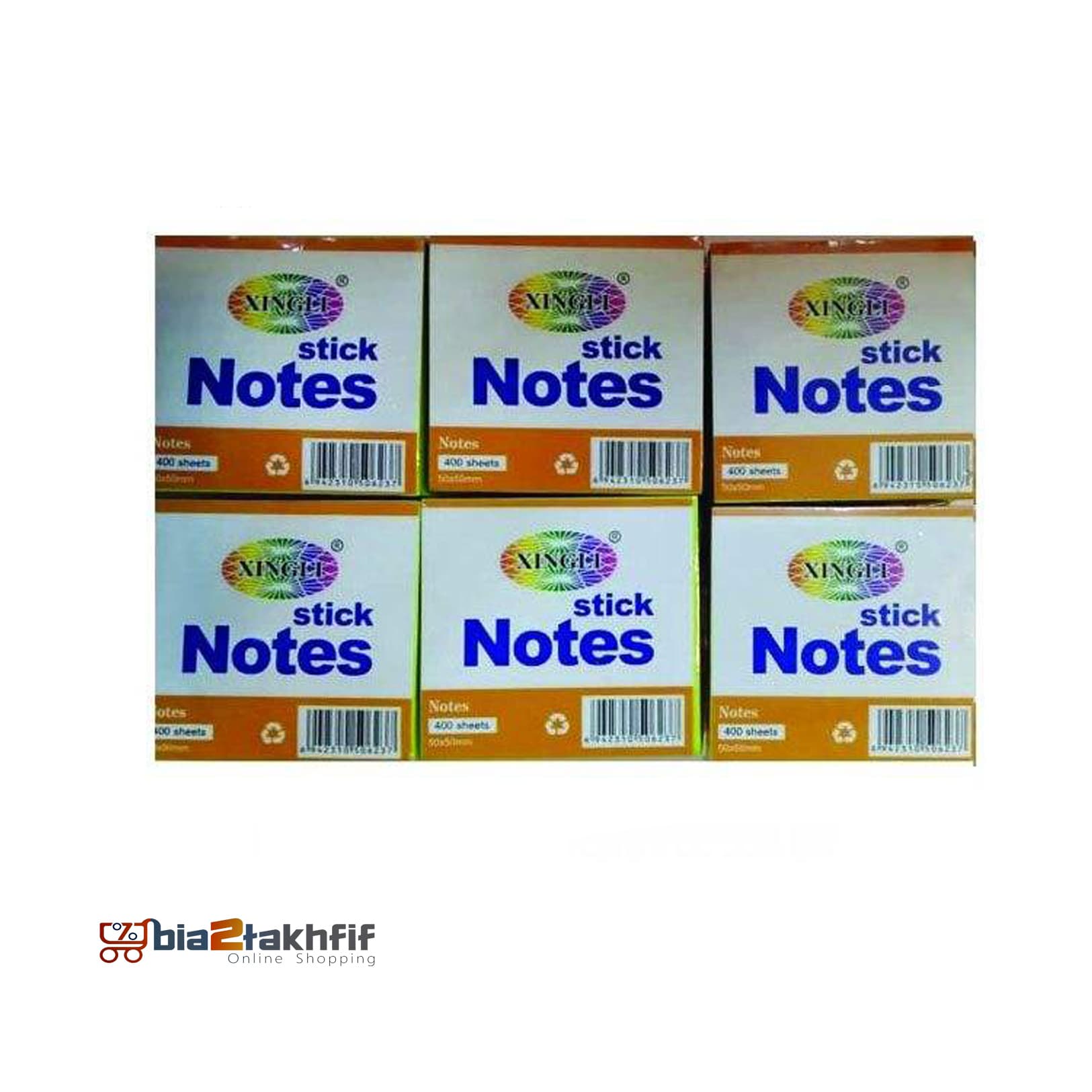 کاغذ یادداشت چسب دار شینگ لی کد01 بسته 6عددی — تصویر ۲