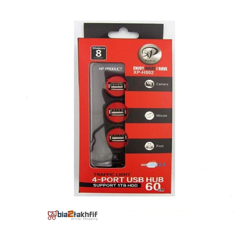 هاب 4 پورت 2.0 USB ایکس پی-پروداکت مدل XP-H802 — تصویر ۲