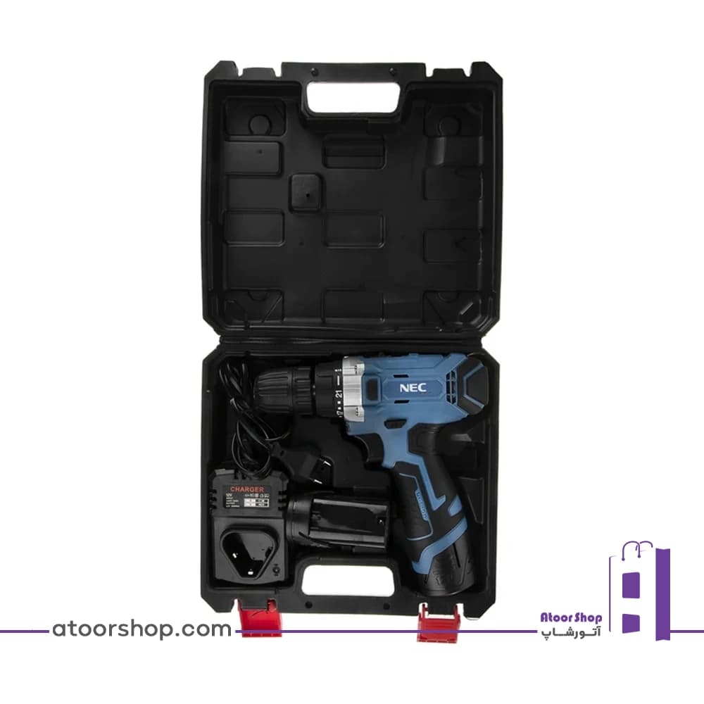 دریل پیچ گوشتی شارژی ان ای سی مدل‌ NEC 1712 — تصویر ۲