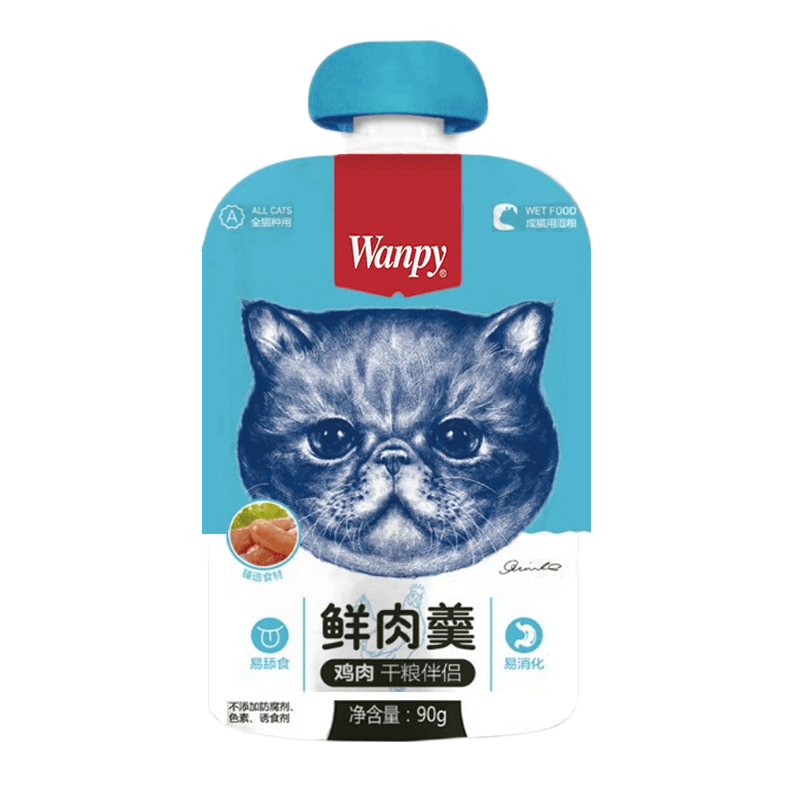 پودینگ ونپی گربه طعم مرغ 90 گرمی