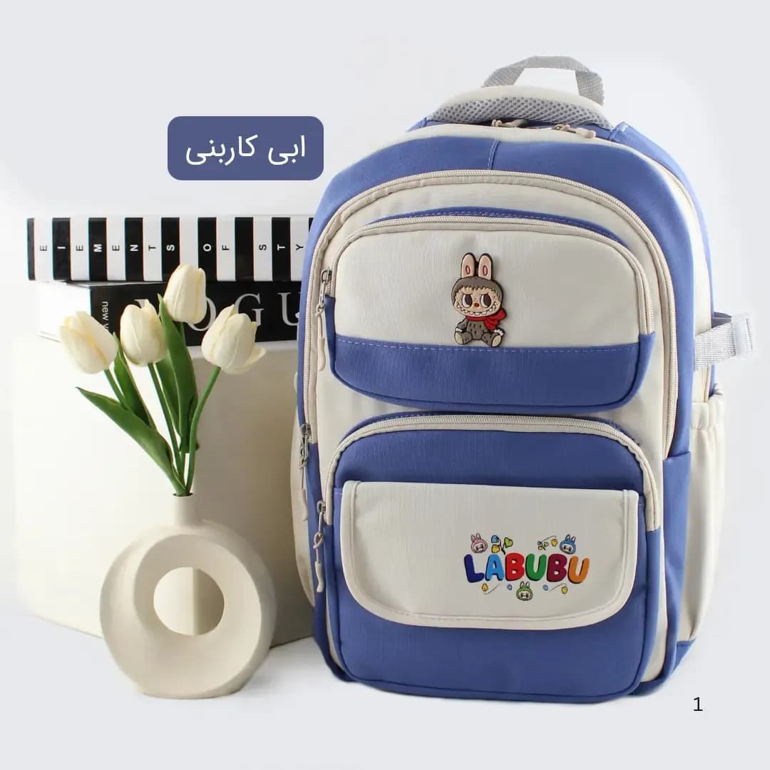 کوله پشتی پارچه ای روزمره و مدرسه دانشگاه مدل جیب دار — تصویر ۱۰