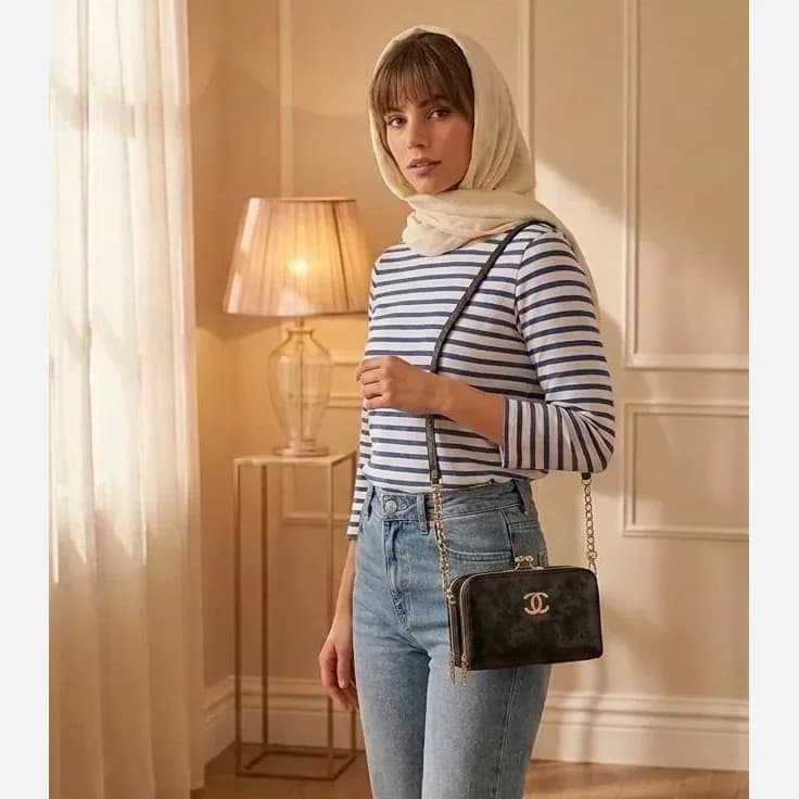 کیف پاسپورتی چرم مصنوعی زنانه رسمی و مجلسی — تصویر ۷
