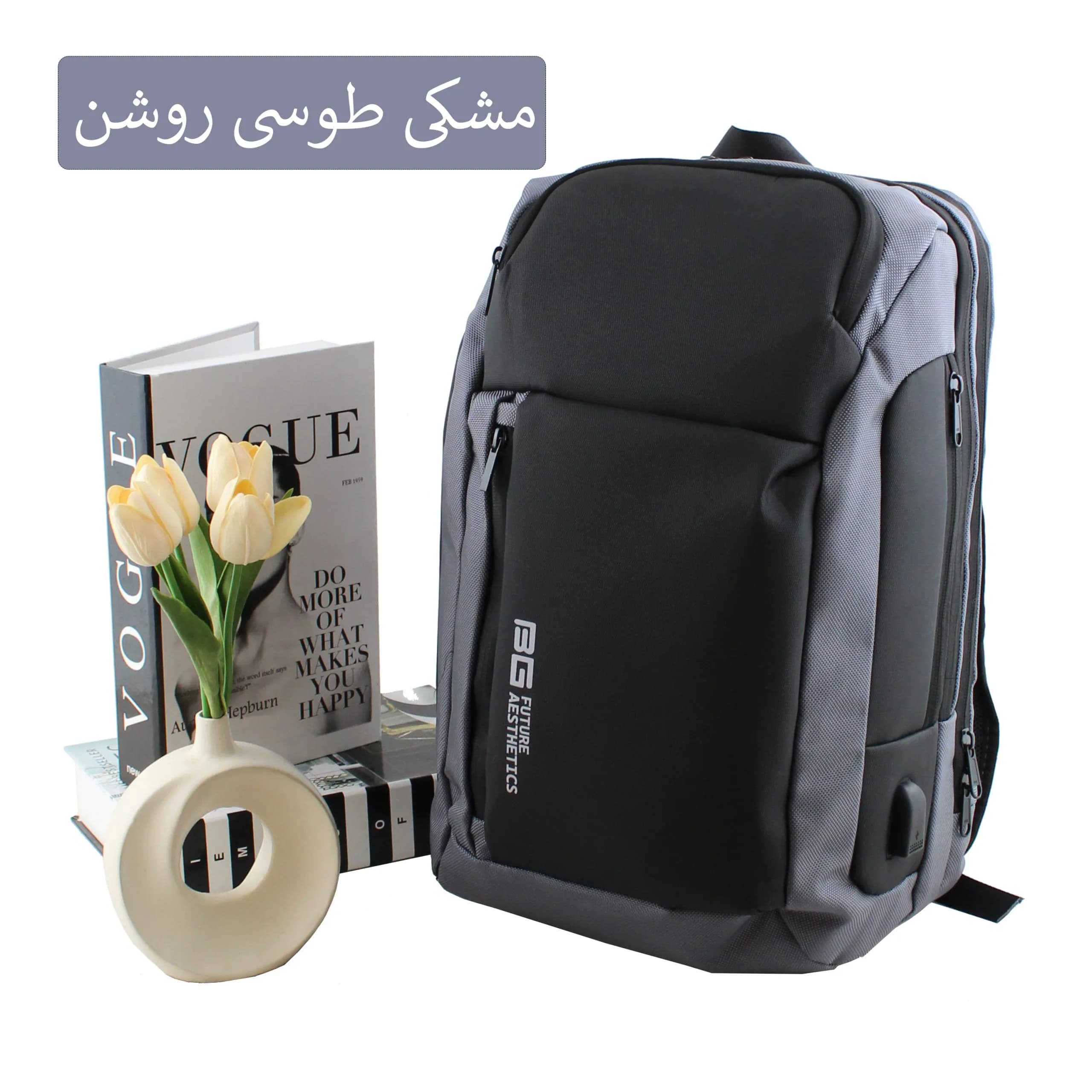 کوله پشتی روزمره و مدرسه دانشگاه پارچه ای با ابعاد 47 در 29 سانتیمتر — تصویر ۱۰