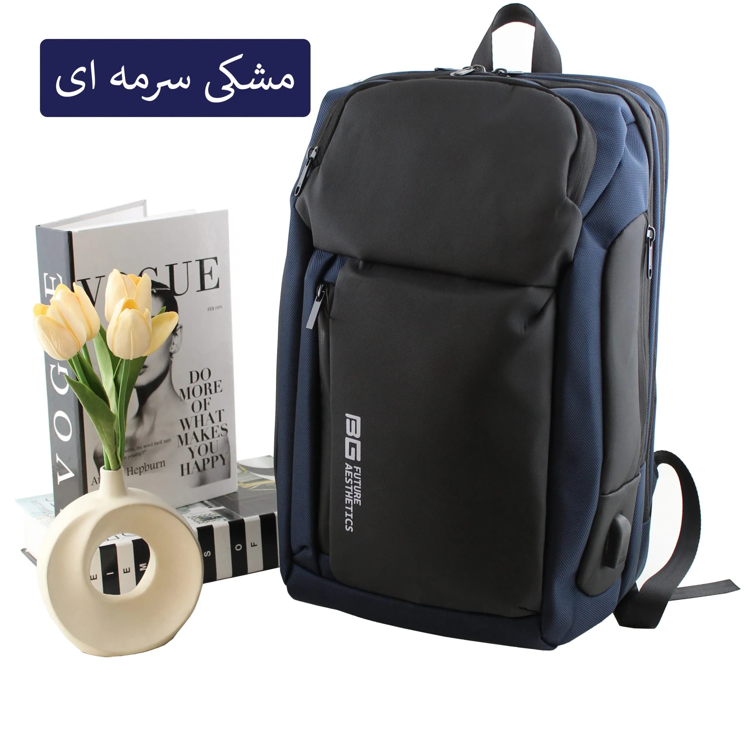 کوله پشتی روزمره و مدرسه دانشگاه پارچه ای با ابعاد 47 در 29 سانتیمتر — تصویر ۵