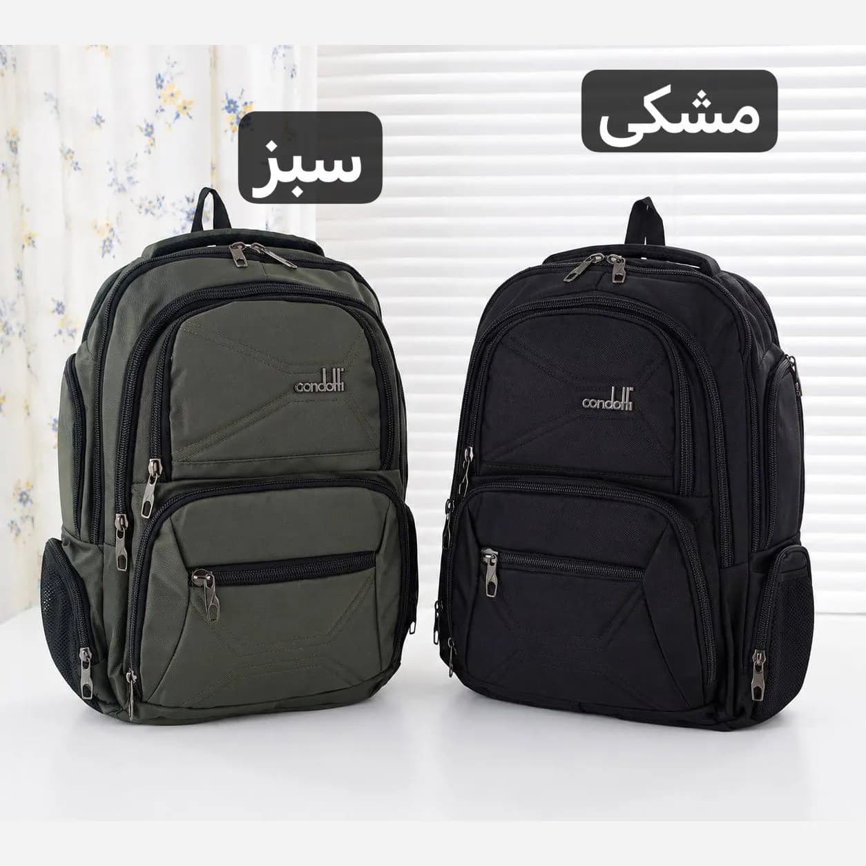 کوله پشتی برزنت روزمره و مدرسه دانشگاه جیب دار — تصویر ۷