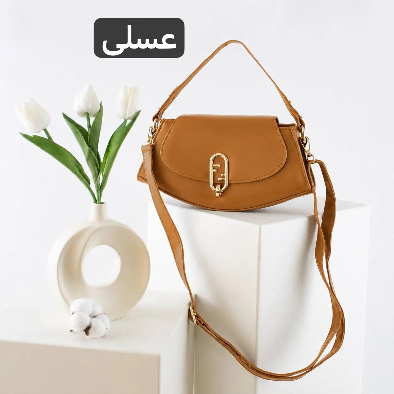 کیف پاسپورتی چرم مصنوعی زنانه روزمره و مهمانی با بند بلند — تصویر ۳