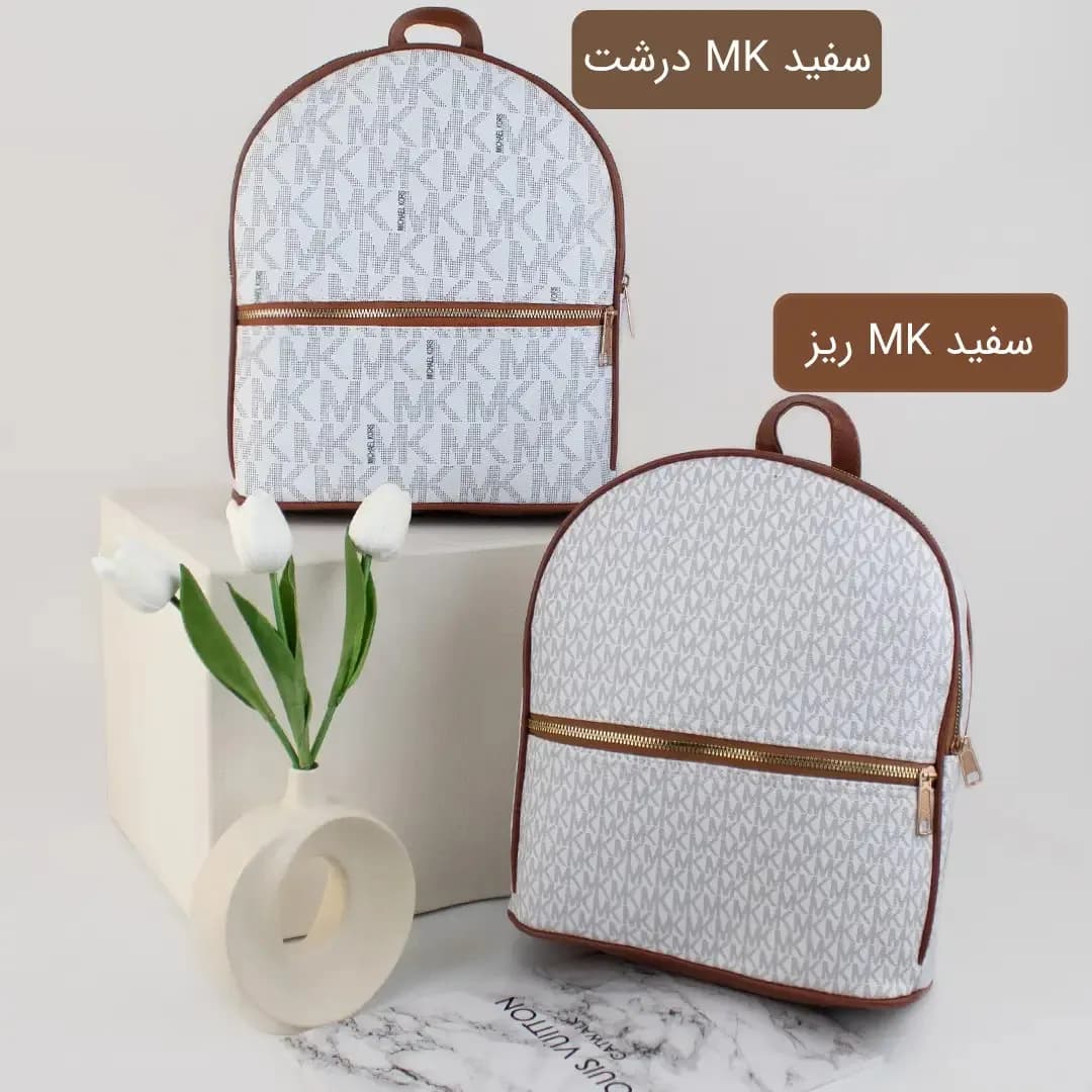 کوله پشتی چرم مصنوعی اسپرت و روزمره ابعاد 30 در 25 سانتیمتر — تصویر ۶