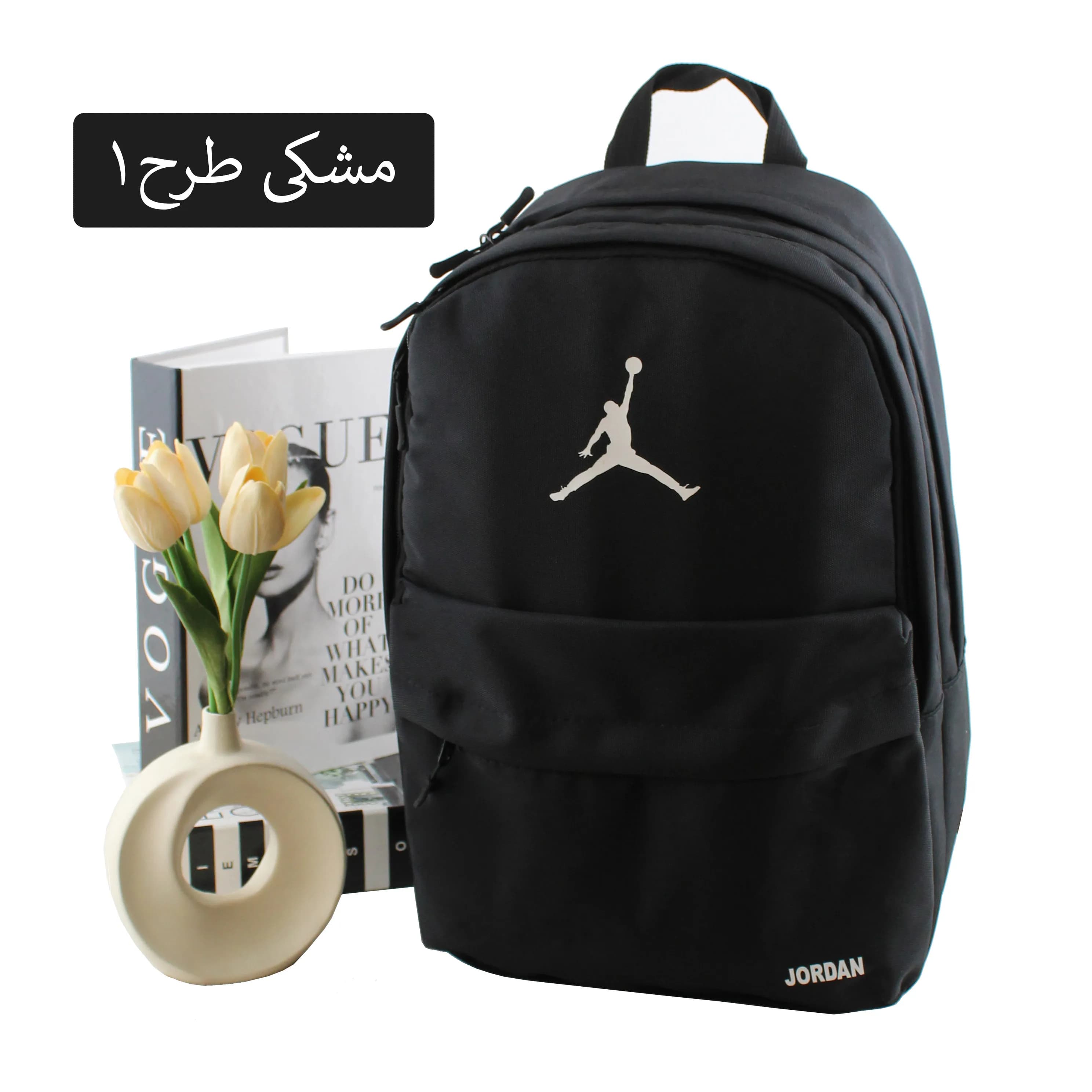 کوله پشتی اسپرت و مدرسه و دانشگاه پارچه ای سایز 43 در 30 سانتیمتر — تصویر ۴