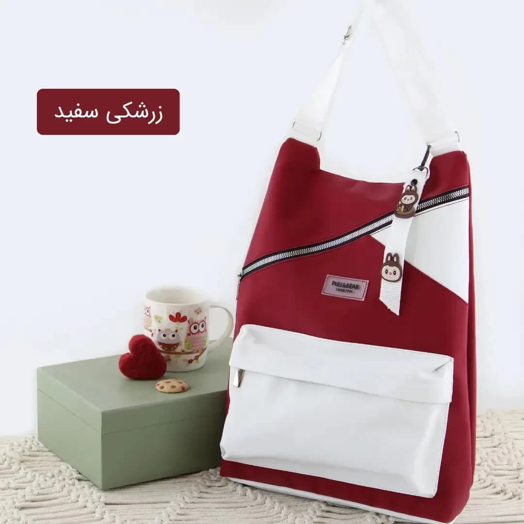 کوله پشتی چرم مصنوعی اسپرت و روزمره ابعاد 40 در 30 سانتیمتر — تصویر ۱۰