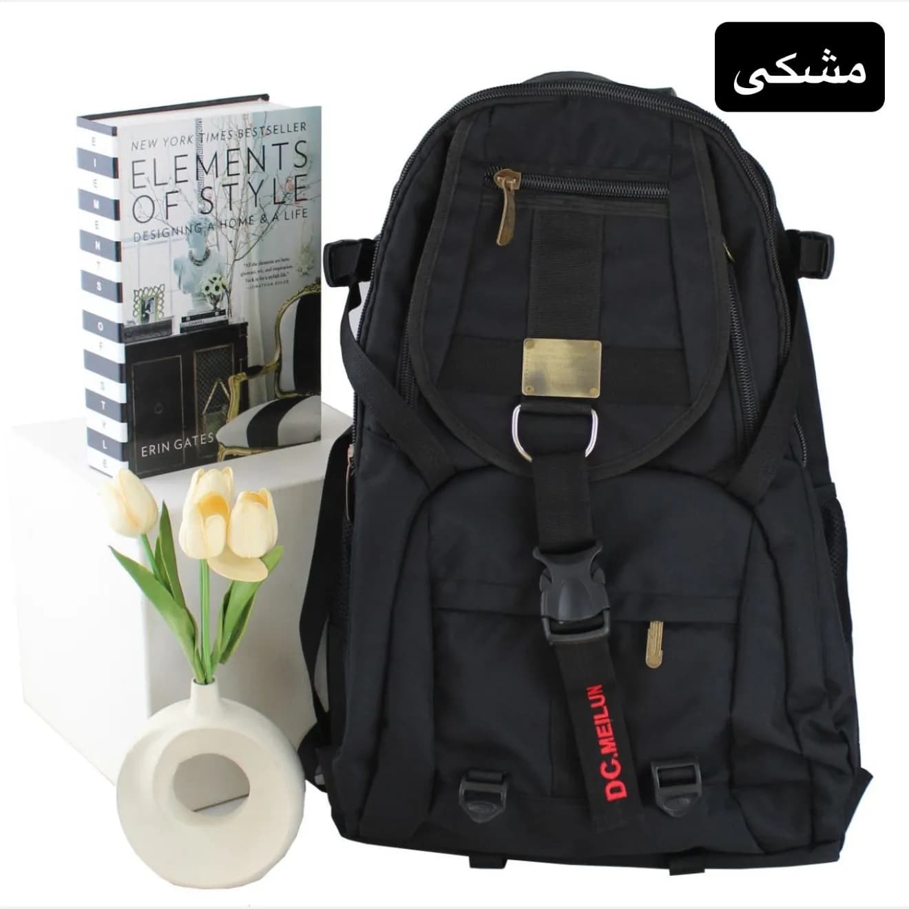کوله پشتی اسپرت و مدرسه دانشگاهی پارچه ای با ابعاد 57x38x18 سانتیمتر — تصویر ۸