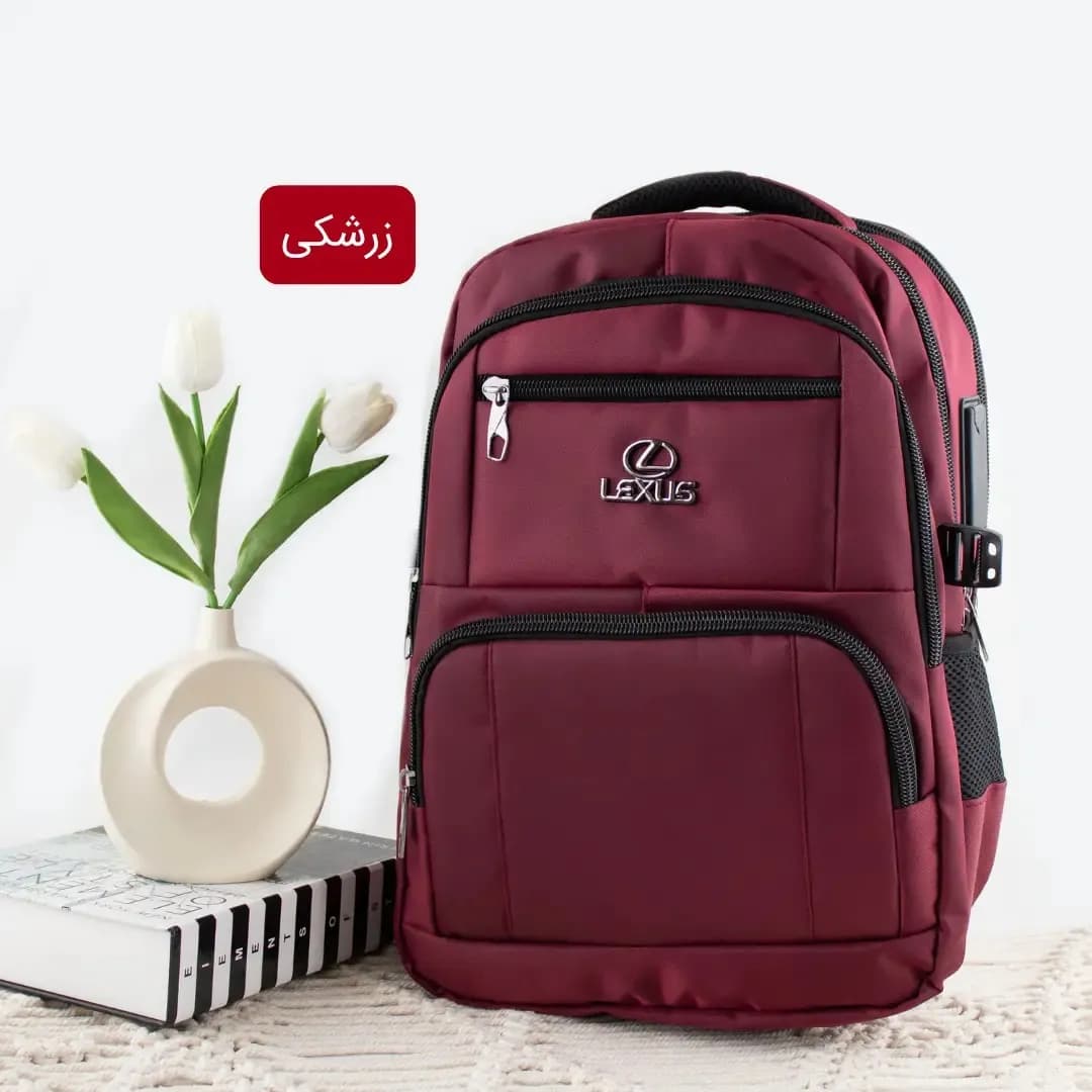 کوله پشتی پارچه ای روزمره و مدرسه دانشگاهی با 7 جیب بیرونی — تصویر ۱۱