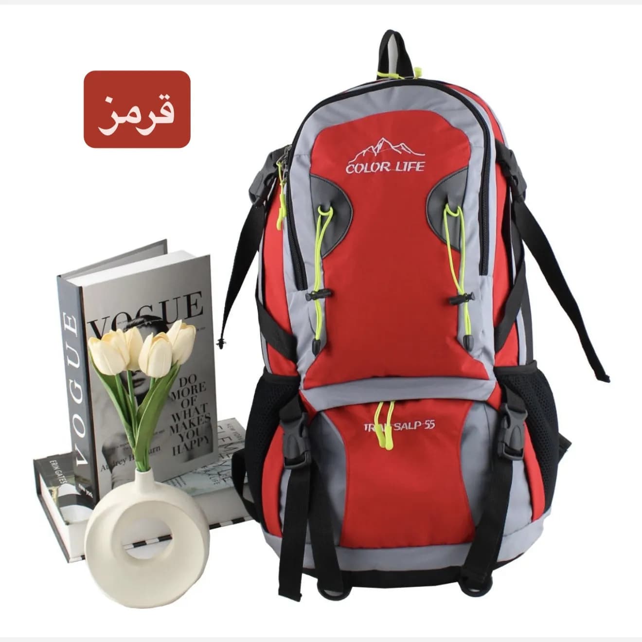 کوله پشتی مسافرتی و ورزشی پارچه ای چهار جیب بیرونی — تصویر ۱۲