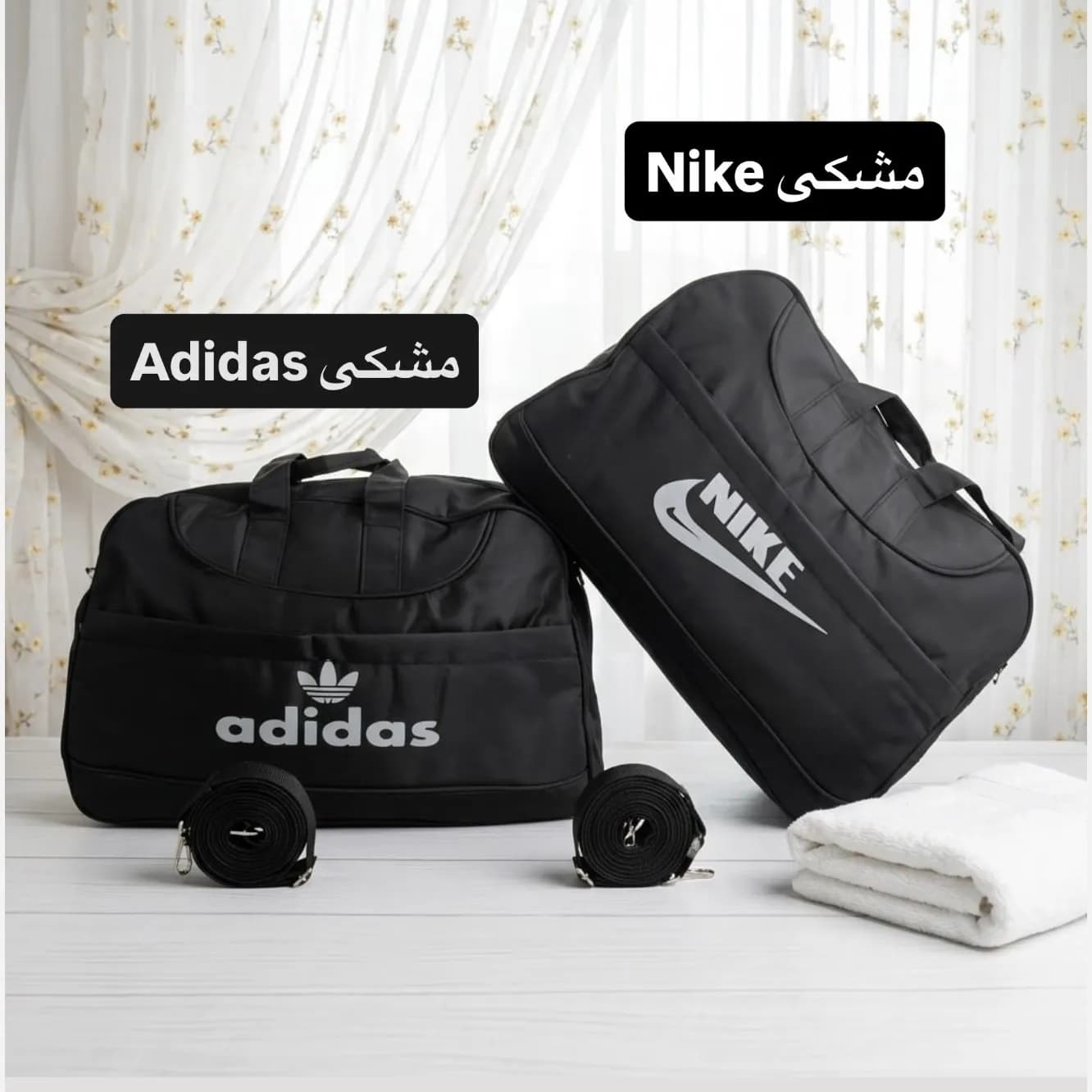 ساک ورزشی مسافرتی اسپرت پارچه ای بند دار جیب دار — تصویر ۷