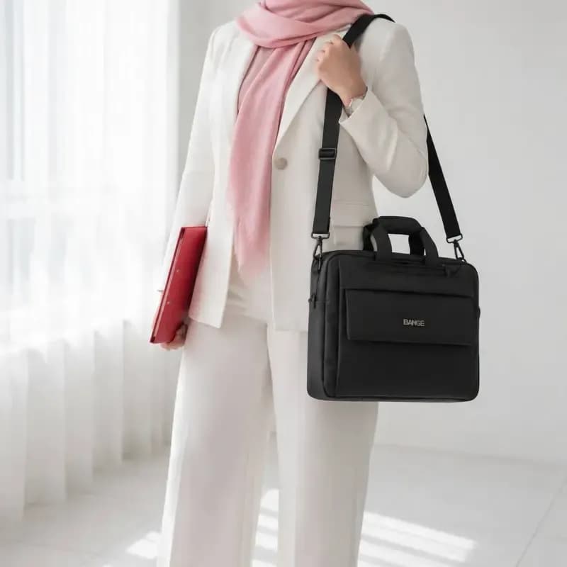کیف اداری برزنت 3 کاره کوله دوشی دستی ابعاد 45 در 35 سانتیمتر — تصویر ۱۰