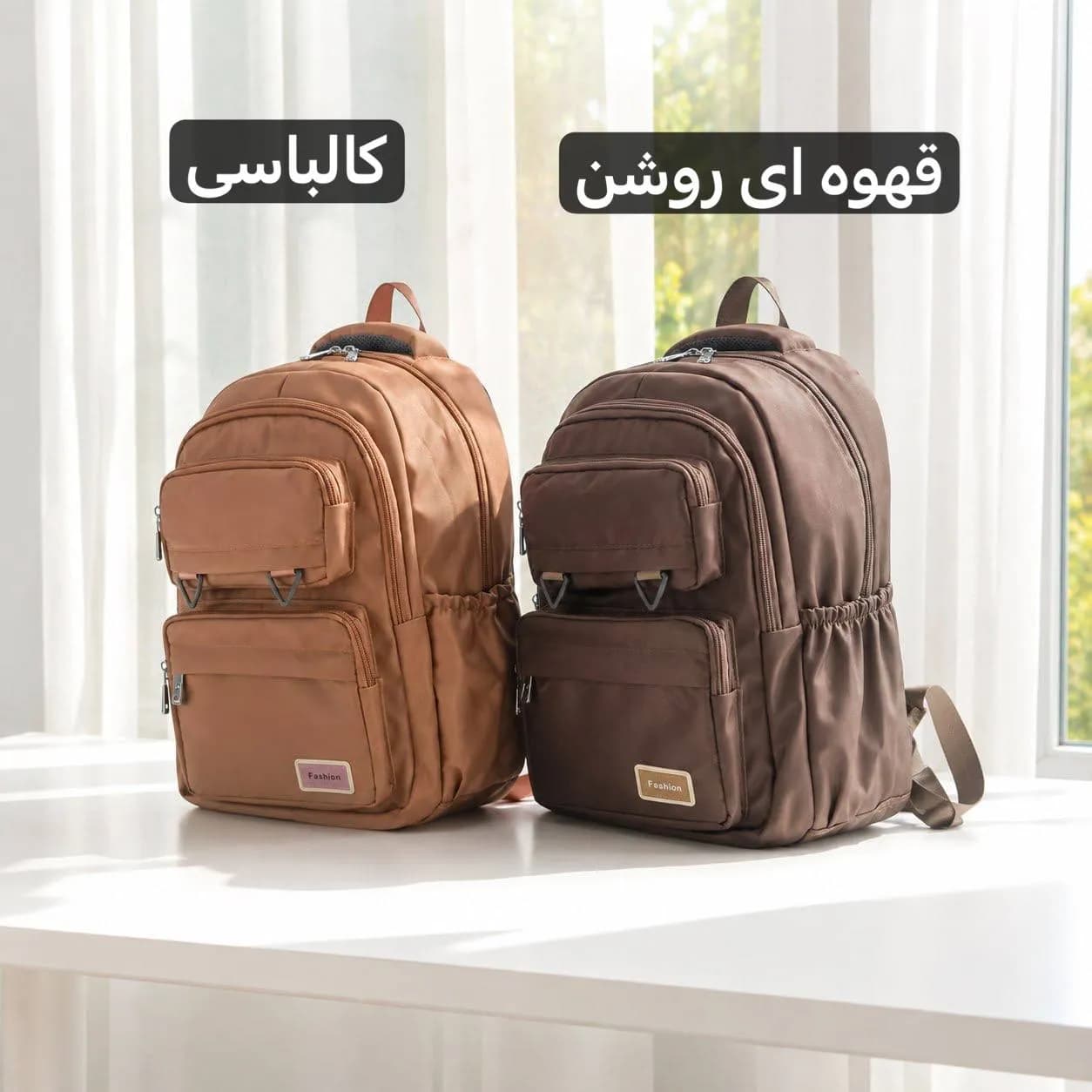 کوله پشتی مدرسه و دانشگاه جنس کجراه خارجی ابعاد 45 در 30 سانتیمتر — تصویر ۷