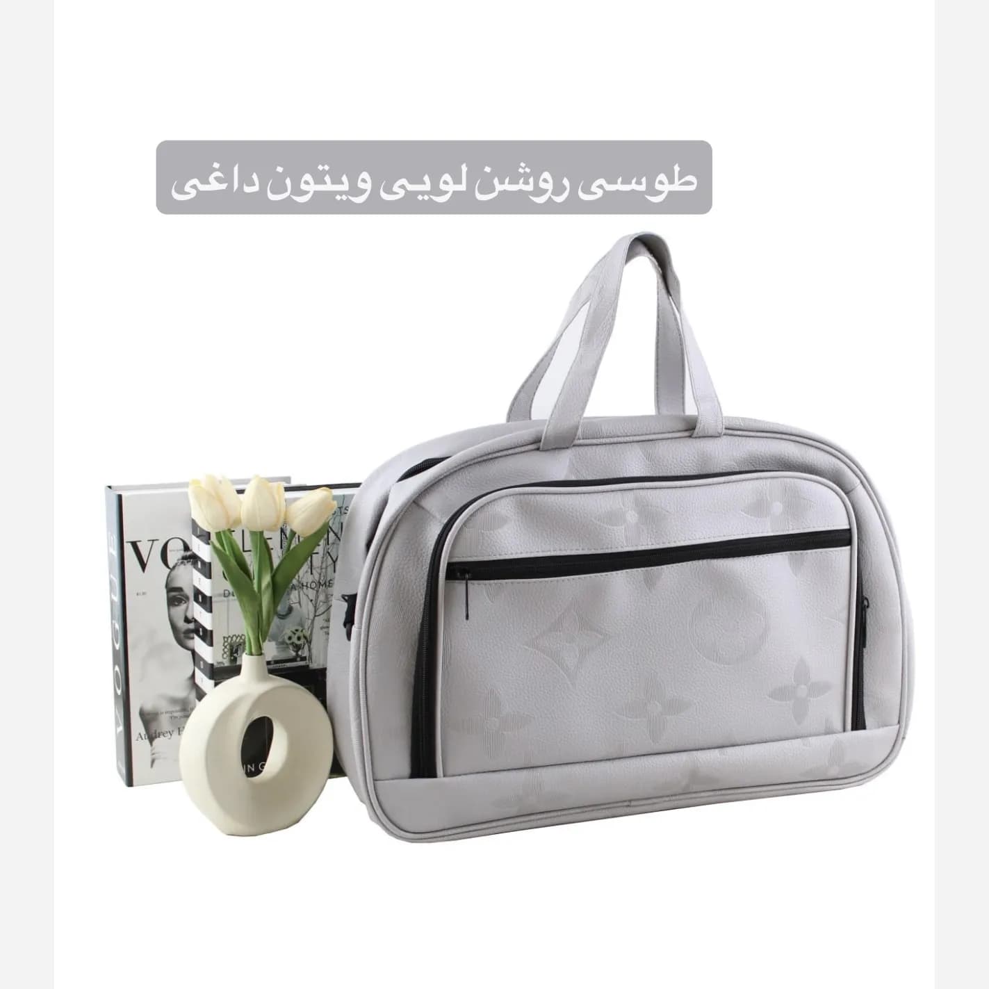 ساک دستی چرم مصنوعی زنانه روزمره و مهمانی با بند بلند — تصویر ۱۲