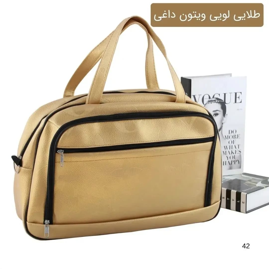 ساک دستی چرم مصنوعی زنانه روزمره و مهمانی با بند بلند — تصویر ۷