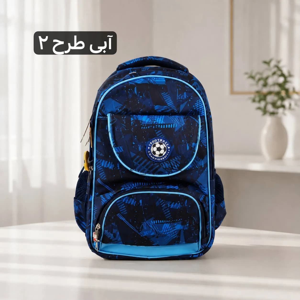 کوله مدرسه و دانشگاه ابعاد 41 در 31 سانتیمتر جنس آستر ساتن دارای 6 جیب بیرونی — تصویر ۵