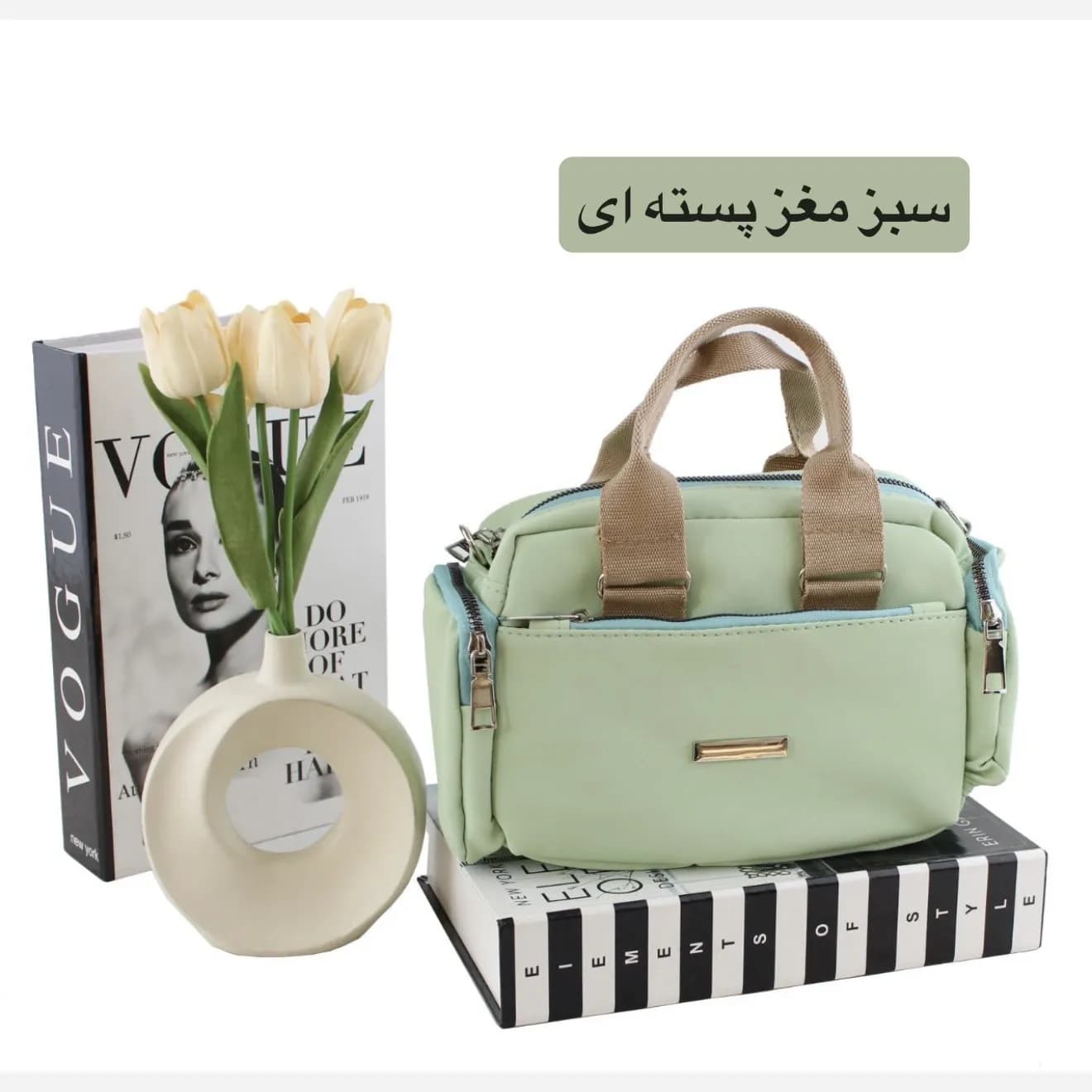کیف پاسپورتی چرم مصنوعی اسپرت و روزمره زنانه — تصویر ۴