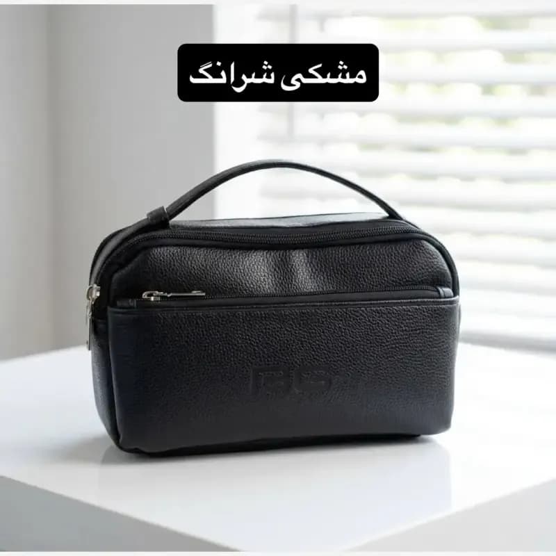 کیف مردانه چرم مصنوعی روزمره و رسمی جیب دار — تصویر ۱۲