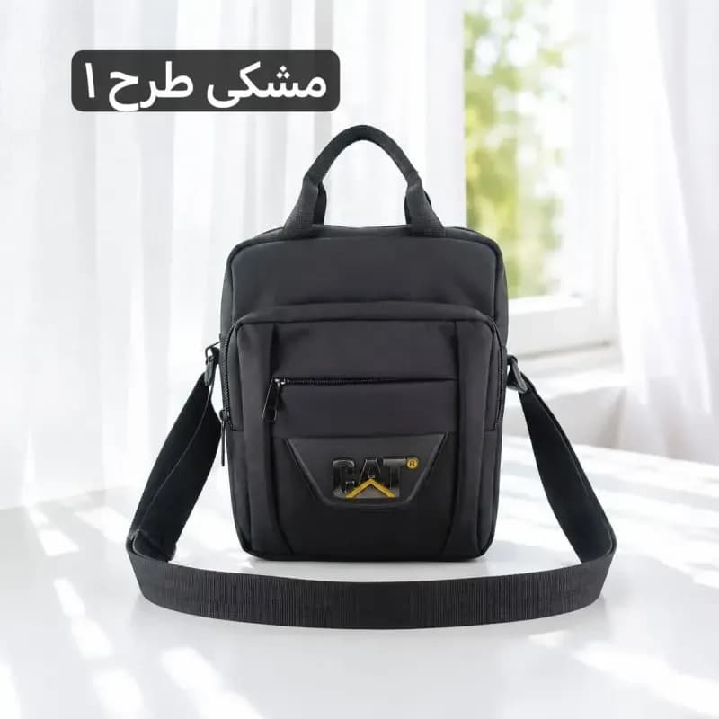 کیف اداری مردانه برزنت ابعاد 30 در 25 سانتیمتر بند بلند — تصویر ۱۱