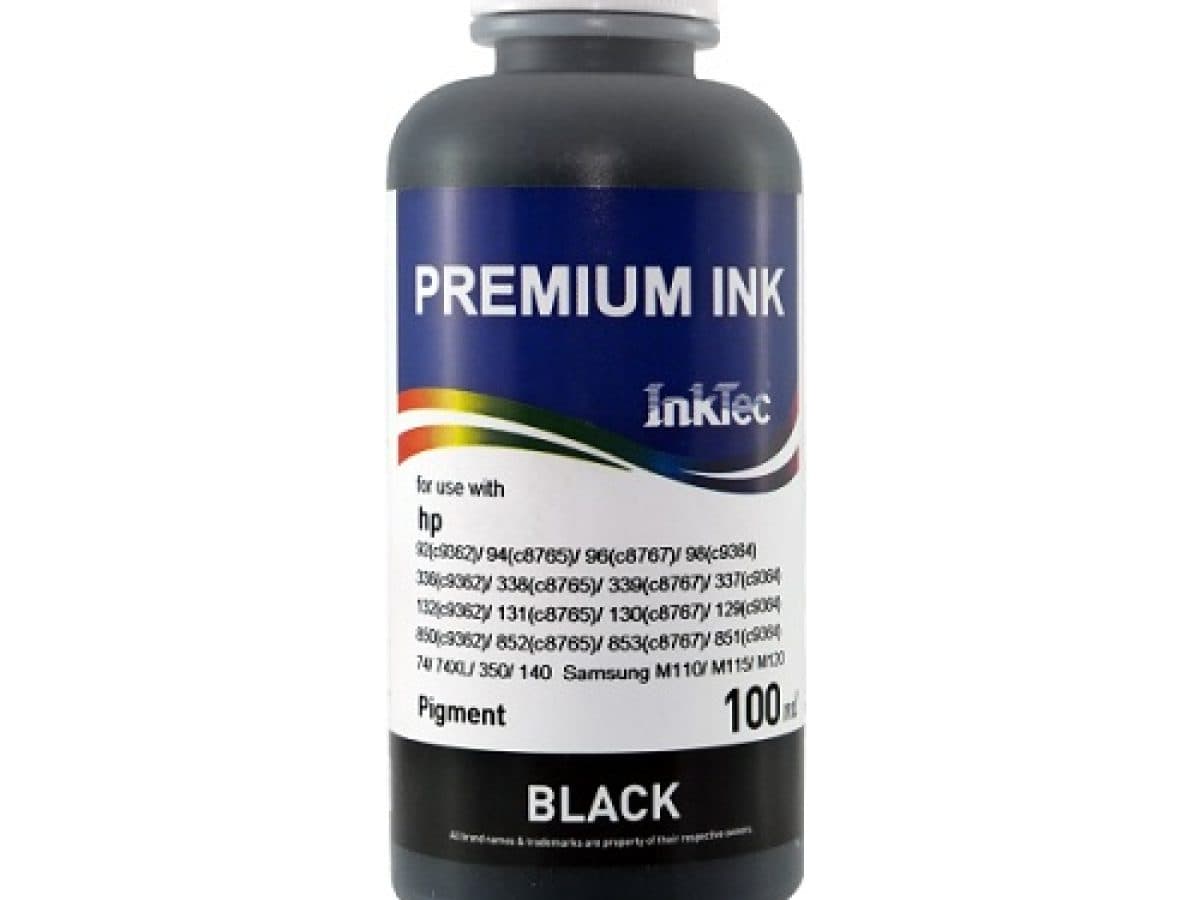 جوهر 100ml اینتک مشکی پیگمنت اچ پی Inktec Ink Black Pigment100ml Hp — تصویر ۳