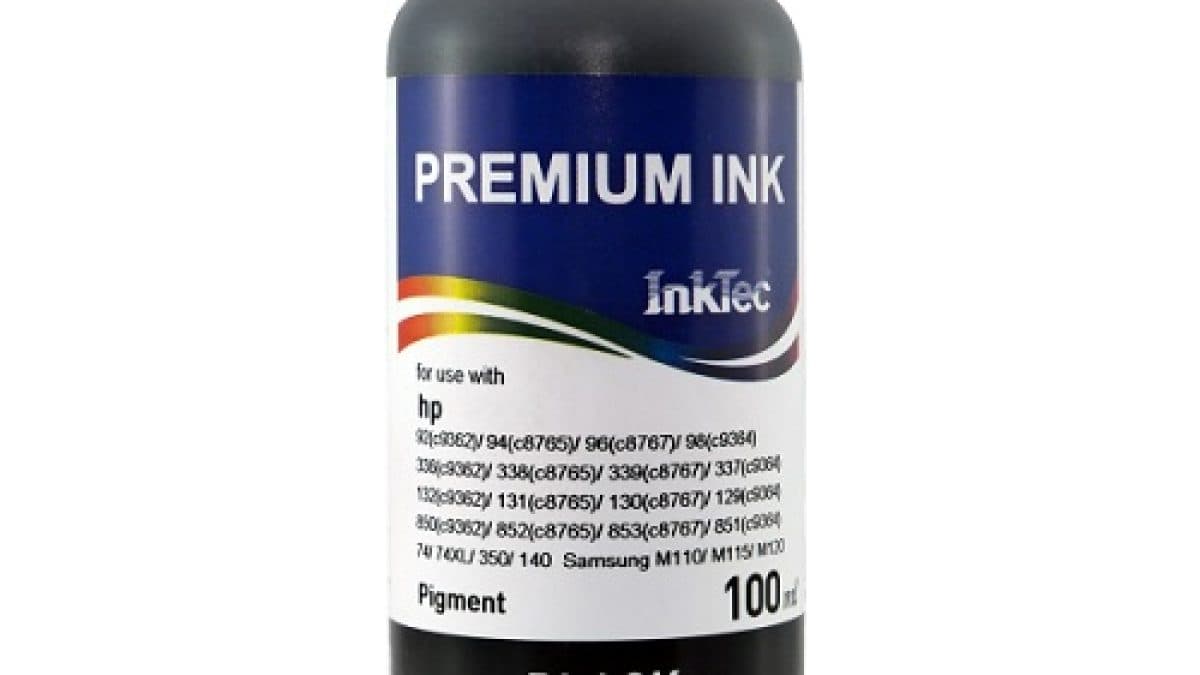جوهر 100ml اینتک مشکی پیگمنت اچ پی Inktec Ink Black Pigment100ml Hp — تصویر ۴