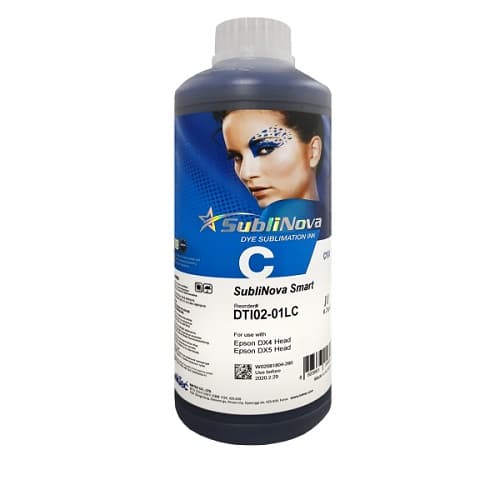 جوهر1لیتری سابلیمیشن اینکتک آبی اپسون Inktec 1Litre ink Cyan Epson — تصویر ۲