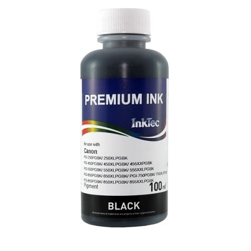 جوهر 100ml اینکتک مشکی پیگمنت کانن Inktec 100ml ink Black Pigment Canon