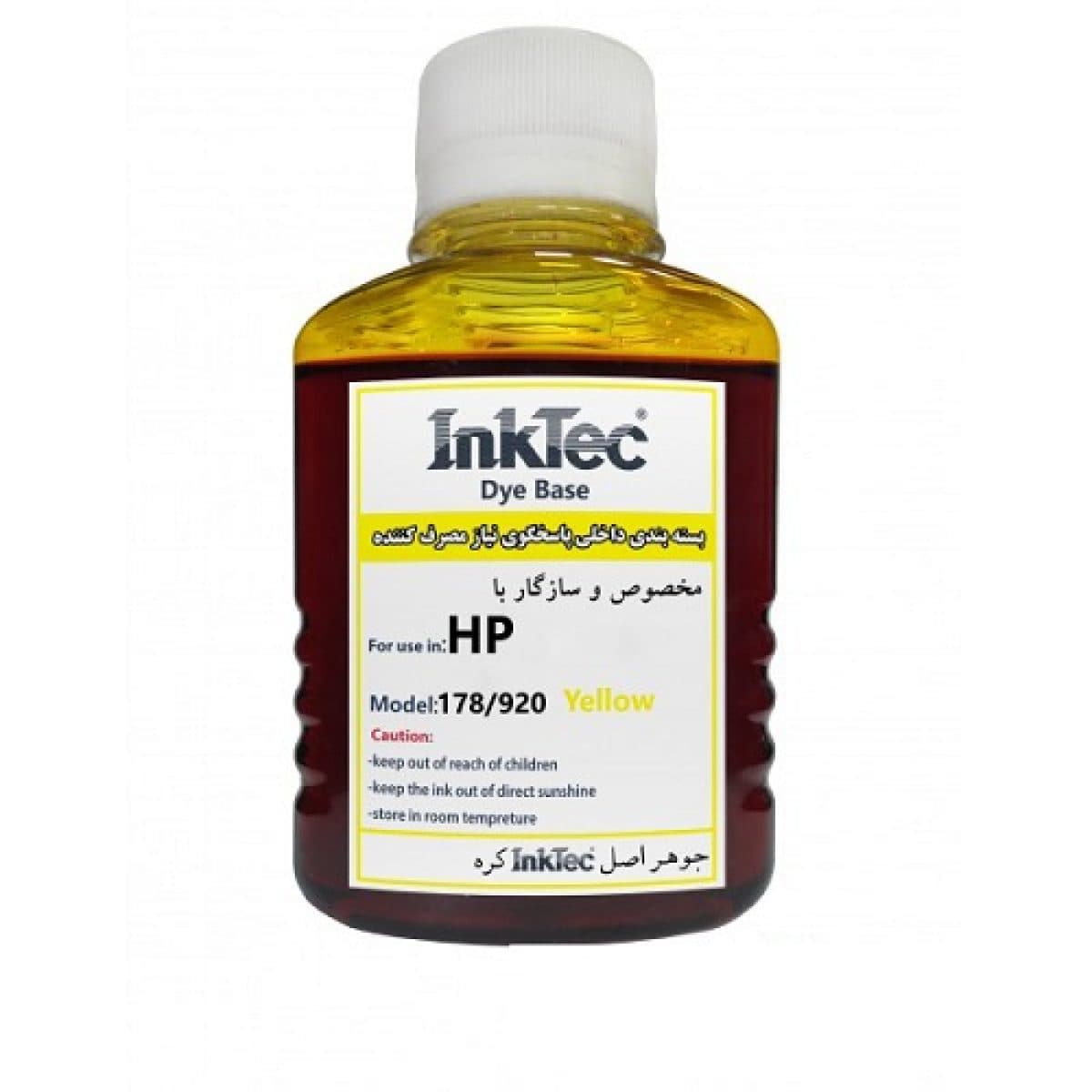 جوهر 100 میل اینکتک داخلی 178/920 زرد اچ پی Inktec ink HP 178/920 yellow — تصویر ۲